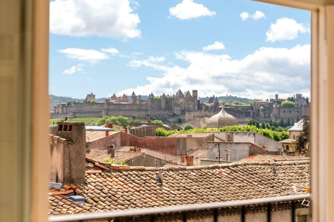 Les Cles De Laure - Wine Loft, Terrasse Et Vue Extraordinaire Sur La Cite Medievale Carcassonne Eksteriør bilde