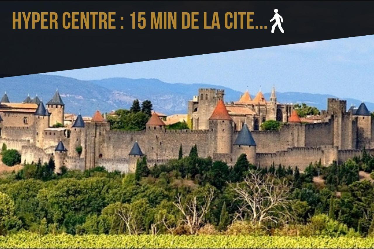 Les Cles De Laure - Wine Loft, Terrasse Et Vue Extraordinaire Sur La Cite Medievale Carcassonne Eksteriør bilde